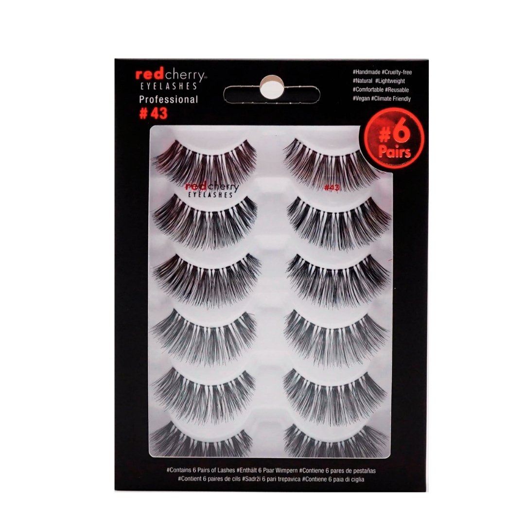Red Cherry - Falsche Wimpern Nr. 43 Stevi - 6Pack