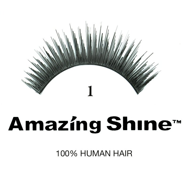 Amazing Shine - Falsche Wimpern - Wimpernbänder - Nr. 01 - Echthaar