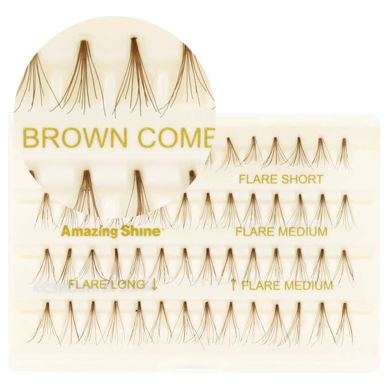 Amazing Shine - Wimpernset - Flare Combo Set - Nr. 684 - Brown